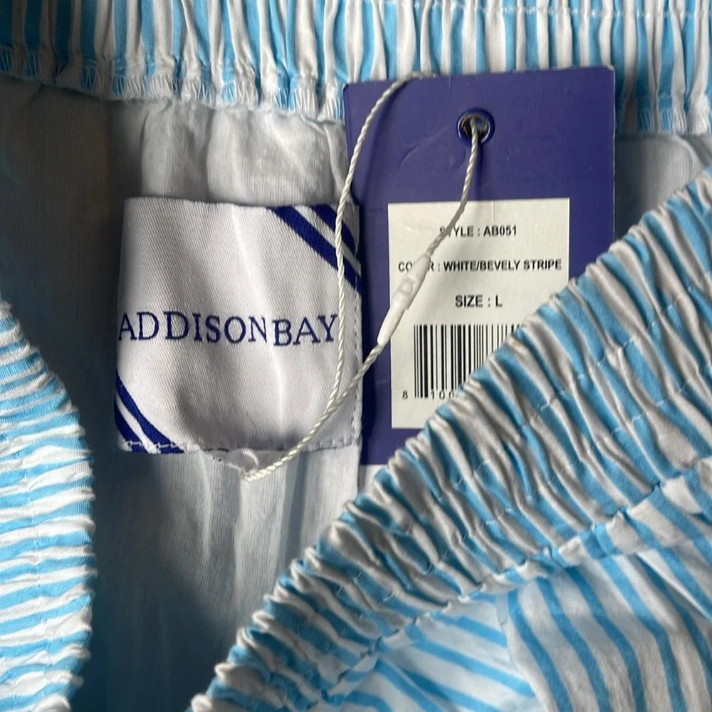 NWT Addison bay blue and white stripped skirt size L NWT - Picture 2 of 2